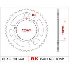 Fahrzeugteile RK Kettenrad 3272 428 Stahl Silber 60 Zähne