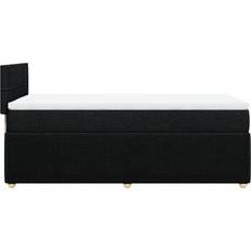 Senge & Madrasser vidaXL mit Matratze Schwarz 80x200 cm Boxspringbett