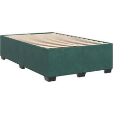 120 cm - Grøn Kontinentalsenge vidaXL Med Madras 120x190 cm Velour Mørkegrøn Kontinentalseng