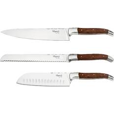 Laguiole By Hâws Messerset 3-teilig Palisander RSV Braun Messer-Set