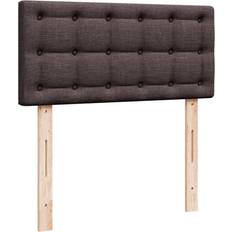 80 cm Kontinentalsenge vidaXL Med Madras 80x200 cm Stof Mørkebrun Kontinentalseng