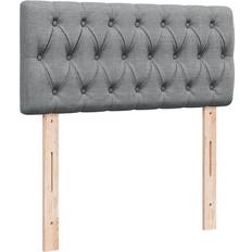Senge & Madrasser vidaXL Med Madras 90x190 cm Stof Lysegrå Kontinentalseng