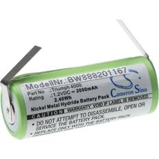 VHBW Oral-B Triumph 4000 Electric Battery 2000 mAh
