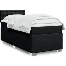 vidaXL Med Madras 90x190 cm Stof Sort Kontinentalseng