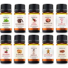 Private Label Holiday Aromatherapy Essential Oils, 0.33 fl. oz. (Set of 10)