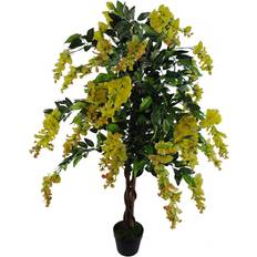 Yellow Christmas Trees Leaf Artificial Yellow Wisteria 120cm H X 70cm W X 70cm D Christmas Tree