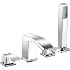 Whitestone Titus Deck Mounted Bath Filler 16 cm Silver