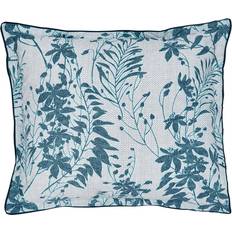 Hemtextil Bedeck Teal and Silver 100% Cotton Pillowcase Pillow Case Silver