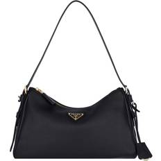 Prada Handbags Prada Aimee Medium Leather Shoulder Bag - Black