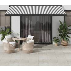 Patio Awnings on sale vidaXL Retractable Awning Anthracite and White 4x3 m