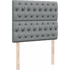 Senge & Madrasser vidaXL Med Madras 120x190 cm Stof Lysegrå Kontinentalseng