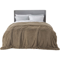 Blankets King Size Blanket for Bed 90" W x 108" L Blankets Brown