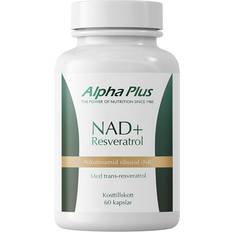 Alpha Plus Vitaminer & Kosttilskud Alpha Plus NAD+ Resveratrol 60 stk