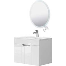VICCO Badmöbel-Set Stefanie 60 cm und Led Spiegel