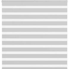 vidaXL Zebragardin Lysegrå 145x100 cm Stofbredde 140,9 cm Polyester