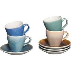 and Saucer 80ml Blue White Green Beige