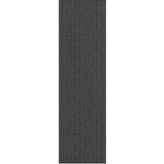 Carpets & Rugs vidaXL Doormat Stripe Black and Grey 115x400 cm Grey, Black