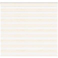 Beige - Stripes Roller Blinds vidaXL Zebra Blind Marble Beige Fabric 155x100 cm