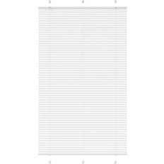 vidaXL Plisserad Persienn Vit 115x200 cm Tyg 114,4 cm Polyester
