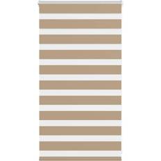 Brown Roller Blinds vidaXL Zebra Blind Sand Brown 85x100 cm Fabric Width