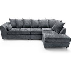 Corner Sofas - Cottons ClassicLiving Hartl Dark Grey Sofa 272cm 4 Seater