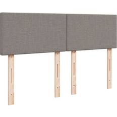 160 cm Kontinentalsenge på tilbud vidaXL Med Madras 160x200 cm Gråbrun Kontinentalseng