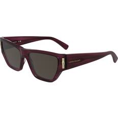 Solglasögon Longchamp Women's Sunglasses - Shiny Striped Purple