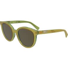 Solglasögon Longchamp Women's Sunglasses - Transparent Glittery Light Khaki Green