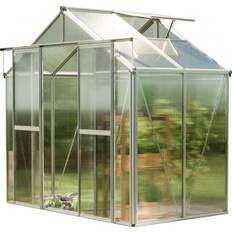 Greenhouses GFP GFP 259 x 133 cm Greenhouse 6 mm Twin-Wall Sheets Aluminum Polycarbonate