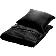 Sengetøj 200 x 200 Butterfly Silk Sengetøj P�åslakan Svart (200x200cm)