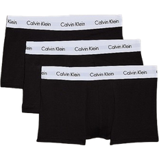 Boxer - Coton Sous-vêtements pour hommes Calvin Klein Cotton Stretch Low Rise Trunks 3-pack - Black