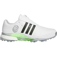 Quick Lacing System Golf Shoes adidas Tour 360 BOA Golf Shoes White/Core Black/Green Spark IF0251 Regular Fit