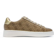 Guess Vrouw Sneakers Guess Beckie Allover Logo W - Beige