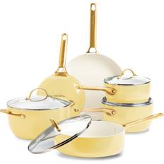 GreenPan Padova Grytset 6 Delar Gul Set med lock