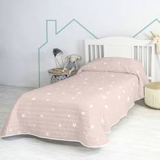 HappyFriday Basic Kids Rosa Sängöverkast 180 x 260 cm Täcke Rosa (260x)