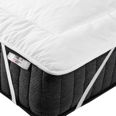 Beliani Bed Topper Aizkorri 90 x 200 cm Mattress Cover White (200x)