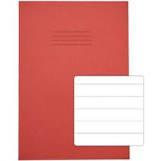 Red Notepads Rhino A4 Exercise Book 32 Page Red Pack of 100