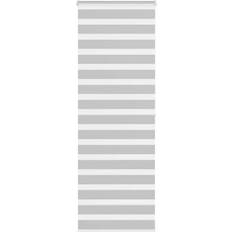Randiga Rullgardiner vidaXL Rullgardin Zebra Ljusgrå 85x200 cm Tyg Bredd 80,9 cm Polyester