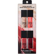 Multicolour Lip Glosses Elf Glow Reviver Quad Goals Lip Oil Kit