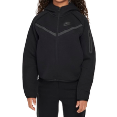 Overdeler NIKE Big Kid's Sportswear Tech Fleece Zip Up Hoodie - Black (HV8695-010)