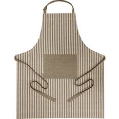 Redlunds Melker Linen Förkläde Brun (85x75cm)