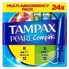 Applicator Tampons Tampax Compak Pearl Multi Reg SP&SP+ 24S