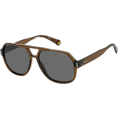 Aviatore - Uomo Occhiali da sole Polaroid Polarized PLD 6193/S 09Q/M9 Unisex Pilot Marrone