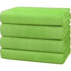 HOMEXCEL Set Pack of 4 30 x 60 Inches Bath Towel Green