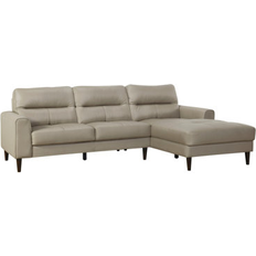 Latitude Run Cream 2-Piece Sectional Sofa