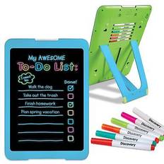 Blue Easels Discovery Kids Neon Glow Drawing Easel 6 Color Markers