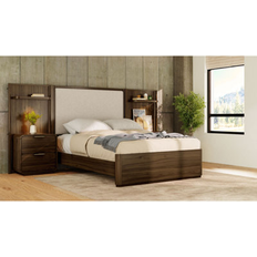 Bed Packages Millwood Pines Esila Upholstered LED Bedroom Set King