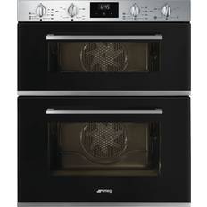 Smeg Cucina DUSF400B Double Oven Stainless Steel, Black