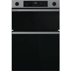 Built in double electric oven black Hisense BID914221CX Built-In Double Oven Stainless Steel, Black