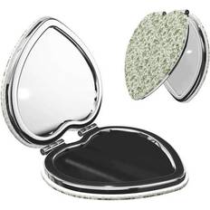 Cosmetics Ocsxa Green Rabbit Pattern Travel Makeup Mirror - Heart Shape